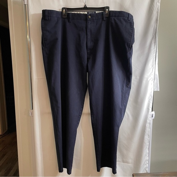 Men’s St. John's Bay Relaxed Fit 50x32L Blue Chinos Relaxed Fit - Picture 1 of 4